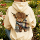 🎄HOT SALE 50% OFF!!🎁Cute Highland Cow Cozy Fleece-Lined Hooded Sweatshirt🦬