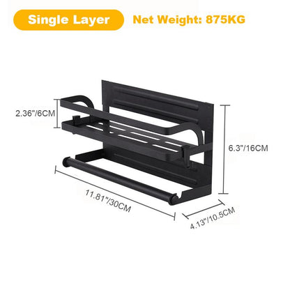 🧲🔧 Strong Magnetic Organizer – 50% OFF! 30kg load, rust-resistant, high edges – no drilling, max storage. 🔥🏠