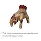 📢📢50% OFF !! ⏰ Realistic Scary Hand Props - Flexible & Creepy for Halloween/Cosplay, Perfect for Decoration or Pranks 🎃📦