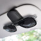 🕶️✨ Magnetic Leather Sunglasses Holder – 50% OFF! Car sun visor clip, multi-function storage for glasses, pens & cards. 🚗
