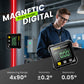 📐 50% OFF NOW!🔥4-Side Magnetic Digital Angle Gauge - Laser Precision & Multi-Surface Use, Perfect for Woodworking and Construction ✨