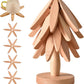 🎄✨ Tree-Shaped Wooden Trivet Set – 50% OFF! Gravity-activated folding, 4 trivets + stand, heat-resistant – festive table protection. 🍽️