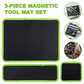 【BackToSchool】3PC Flexible Magnetic Tool Mat & Tray Holder Set - Flexible Set for Garage Users, PVC Non-Slip Tool Storage for Auto Repair, Father's Day Gift Idea