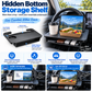 🚗🍔 2-in-1 Steering Wheel Tray – 50% OFF! Dining & work surface, seat gap organizer, cup holder & tablet slot – universal fit. 💪