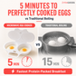 🍳Hot Sale 🔥 Dual Cavity Microwave Egg Poacher, Oil‑Free Quick Breakfast Egg Cooker, Food‑Safe Double‑Slot Egg Steamer for Fast Home Morning Meal Prep
