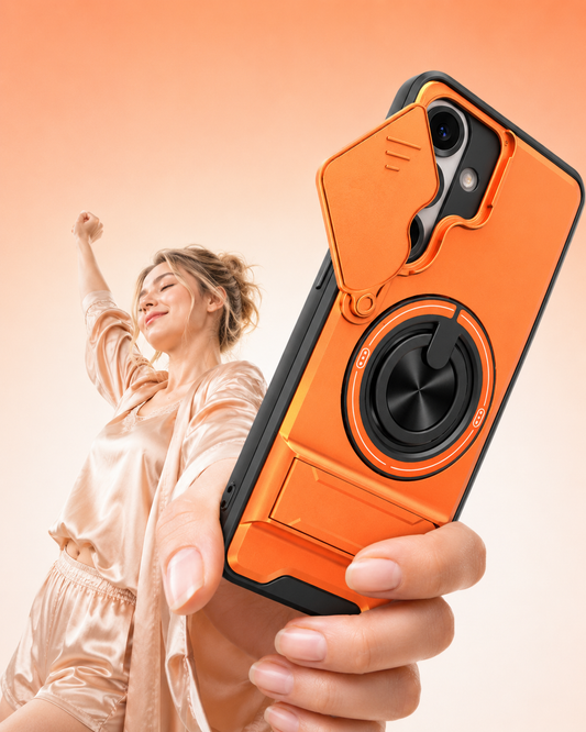 🎁2026 New Arrivals 50% OFF💥Samsung Phone Case – Sliding Camera Cover, Rotatable Ring, Magnetic Mount