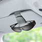 🕶️✨ Magnetic Leather Sunglasses Holder – 50% OFF! Car sun visor clip, multi-function storage for glasses, pens & cards. 🚗
