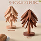 🎄✨ Tree-Shaped Wooden Trivet Set – 50% OFF! Gravity-activated folding, 4 trivets + stand, heat-resistant – festive table protection. 🍽️