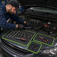 【BackToSchool】3PC Flexible Magnetic Tool Mat & Tray Holder Set - Flexible Set for Garage Users, PVC Non-Slip Tool Storage for Auto Repair, Father's Day Gift Idea