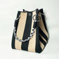 🏆👜 Limited-Time Sale: 60% OFF 🌴 Boho Striped Knit Bucket Handbag for Women – Handmade Summer Beach Shoulder Bag