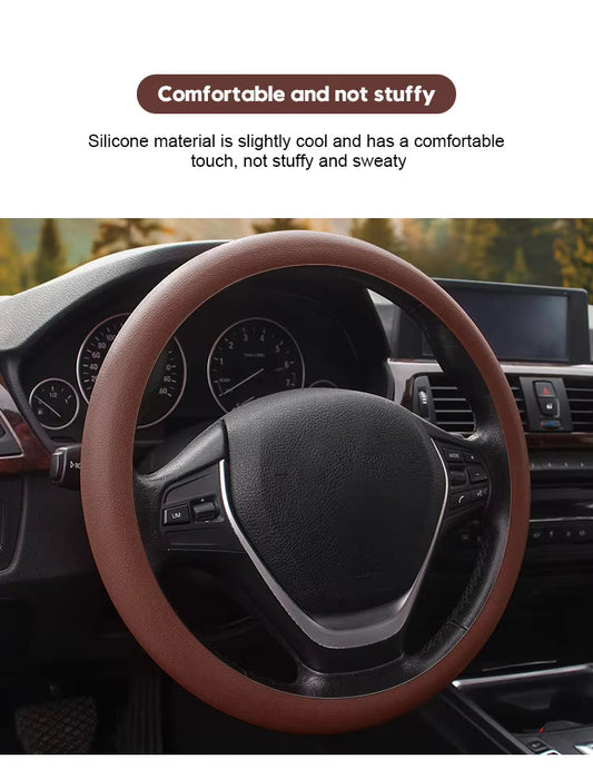 🎁 Hot Sale 50% OFF 🔥All-Season Silicone Car Steering Wheel Cover