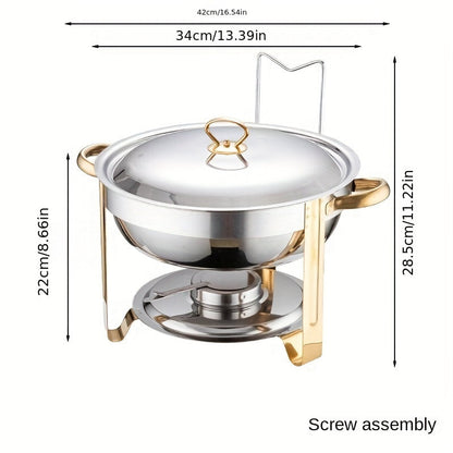 📢📢51% OFF !!!⏰ Stainless Steel Chafing Dish Buffet Set - Even Heat & Durable, Perfect for Holiday Gatherings and Parties ✨