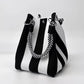 🏆👜 Limited-Time Sale: 60% OFF 🌴 Boho Striped Knit Bucket Handbag for Women – Handmade Summer Beach Shoulder Bag