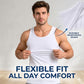 💪👕 6-Pack Men's Breathable Athletic Tank Tops – 60% OFF! Ultra-soft, lightweight, ribbed texture – gym & everyday staples. 🔥✨