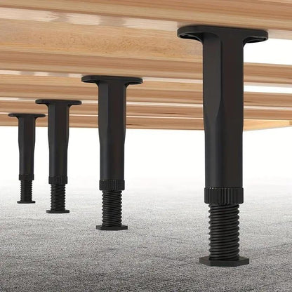 🛏️💪 Adjustable Bed Support Legs – 50% OFF! Heavy-duty plastic & metal, reinforced center bar, screws included – set of 2-12. 💯