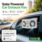 🥳2026 HOT SALE🥳💞50K+ SOLD!☀️🚗 50% OFF! Solar Car Exhaust Fan – Dual turbo fans expel hot air fast. Solar‑powered, no wiring. Real‑time temp display. Step into a cool car! 🌬️✨