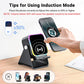 5-in-1 wireless Bluetooth speaker with induction function and adjustable cell phone holder