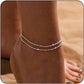 ⭐Dainty Layered Waterproof Anklet – 50% OFF! Delicate chains, waterproof design, perfect for beach, pool & everyday. 🔥💦