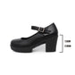 👠🖤 Women's Mary Jane Chunky Heel Shoes – 50% OFF! 7CM heel, round toe, ankle strap – elegant & versatile for formal & business wear. 💼