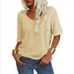 👚Women's Solid Color V-Neck T-shirt