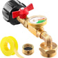 📢📢50% OFF !!!⏰ Top-Rated Propane Refill Elbow Adapter with Tank Gauge