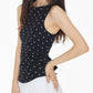 👗🎀 Sleeveless Ruffle Tank Top with Tie Belt & Polka Dots – 50% OFF! Y2K-Inspired, Perfect for Warm Days. 🔥✨