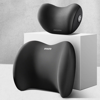 📢📢50% OFF!! 🔥Car Headrest Neck & Waist Pillow – High-Density Memory Foam, Ergonomic Support for Driving & Rest 🚗