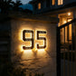 🔥Solar Lighted House Numbers LED Numbers, Waterproof for Outside
