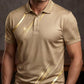 Abstract Print Men's  Shirt, Short Sleeve Slim-Fit Top, Graphic Pattern, Unlined, Plain Surface, Made in Mainland China
