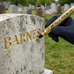 Death is not the end. Being forgotten is.✏️BUY 1 GET 1 FREE! ✨ Golden Gravestone Pen for Restoring Faded Inscriptions – Weatherproof & easy to apply – Durable gold tone, perfect for memorial maintenance or heritage projects 🖊️🌿