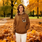 🎄HOT SALE 50% OFF!!🎁Cute Highland Cow Cozy Fleece-Lined Hooded Sweatshirt🦬