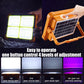 🏕️☀️Solar Rechargeable LED Work Light - 288 Super Bright 5730 Beads Floodlight, USB & Type-C Charging, 5 Lighting Modes, IP65 Waterproof Portable Solar Outdoor Lights, Work Accessories for Survival Camping