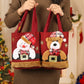 🎅✨ 3D Santa Linen Candy Bags – 50% OFF! Reusable with handles, Christmas Eve goodie pouches – festive party favor sacks. 🎄