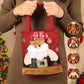 🎅✨ 3D Santa Linen Candy Bags – 50% OFF! Reusable with handles, Christmas Eve goodie pouches – festive party favor sacks. 🎄
