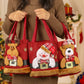 🎅✨ 3D Santa Linen Candy Bags – 50% OFF! Reusable with handles, Christmas Eve goodie pouches – festive party favor sacks. 🎄