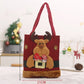 🎅✨ 3D Santa Linen Candy Bags – 50% OFF! Reusable with handles, Christmas Eve goodie pouches – festive party favor sacks. 🎄