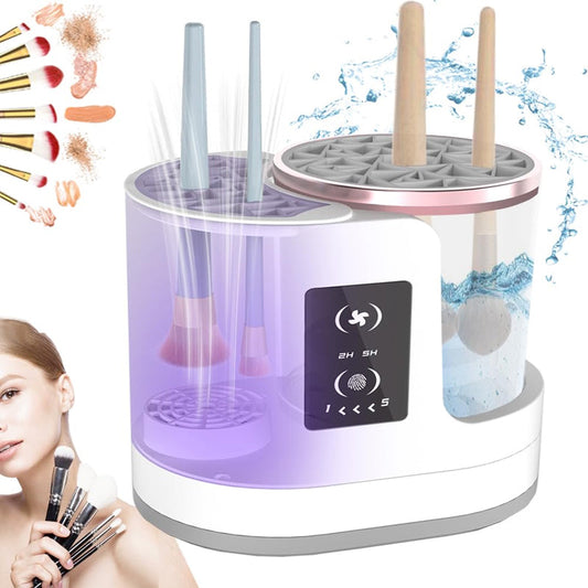 🔥 Limited-Time Offer! 🧼 3-in-1 Electric Make-Up Brush Cleaner – Quick Clean, Dry & Care 🎨