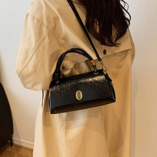 👜 Women's Mini Top Handle Crossbody Bag – 3-Way Wear | Large Capacity PU Leather Handbag | Smooth Zipper Closure | Chic & Compact Daily Purse ✨