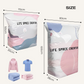 💐 BUY 2, GET 1 FREE! 🧺 Pump-Free Vacuum Storage Bags – Save Up to 80% Space – Durable PA+PE Material, ideal for Clothes, Bedding & Cushions 🛏️