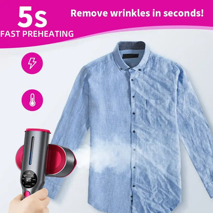 📢📢Big Sale Now On!⏰Handheld Steam Iron for Clothes – Quick Heat, Powerful Steam, Wrinkle-Free Anywhere ✨