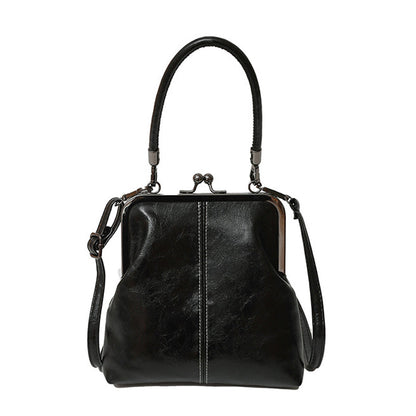 💖HOT SALE🎉✨Vintage Kiss-Lock Bag – 2-in-1 Carry & Organized
