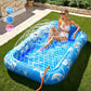 🥳2026 HOT SALE🥳💞50K+ SOLD!😎💦 63% OFF! Inflatable Tanning Pool Lounger – Smart spray cools you automatically. Detachable pillow, cup holders & safety handles. Holds 2 adults (350lb). Perfect for garden or beach! 🏖️🌞