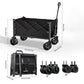 🔥2026 Hot sale 50% OFF🔥Collapsible Wagon Cart with Wheels