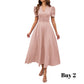 🥳2026 HOT SALE🥳💞50K+ SOLD!💥💕🌿 50% OFF! Elegant Puff Sleeve Dress – V-neck & high waist create hourglass shape. Breathable, wrinkle-resistant. Perfect for mature women. 👗✅