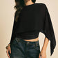 ✨ LIMITED-TIME 50% OFF! 👗 Women's Chiffon Cape Sleeve Top – Elegant, Asymmetrical, Ruched Waist 🦋