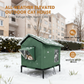 🏠 LIMITED-TIME 50% OFF! 🐈Elevated Insulated Outdoor Cat House – Weather-Resistant Shelter with Thermal Lining & Raised Stand