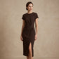 👗Summer Hot Sale 50% OFF✨Women's Elegant Waist Twist High Slit Sleeveless Midi Dress– Waist-Cinching, Elegant, Flowing Silhouette 💃