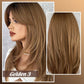 📢📢50% OFF !! ⏰Nice gift*Wig long hair Layered bangs wigs