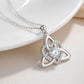 📢📢50% OFF !!⏰Celtic Knot Heart Pendant Necklace with Birthstone