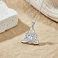 📢📢50% OFF !!⏰Celtic Knot Heart Pendant Necklace with Birthstone